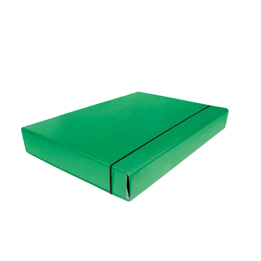 Папка-короб ITEM на гумці А4 40 мм, зелений (iTEM306-40\06)